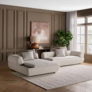 Taverna 4-Seater Fabric Left Corner Sofa