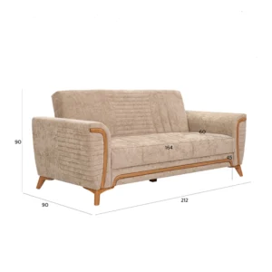 The Trust Sofa Cum Bed Three Seater img 2