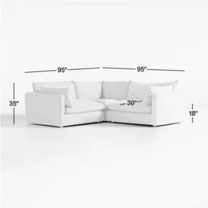 Unwind 3-Piece Slipcovered Sectional Sofa img 2