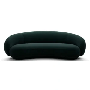 Velvet Curved Sofa