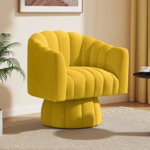 Velvet Fabric Accent Chair