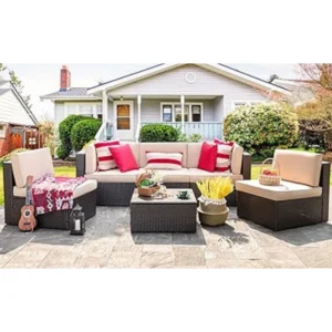 Vongrasig 6 Pieces Outdoor Patio Furniture Set img 1