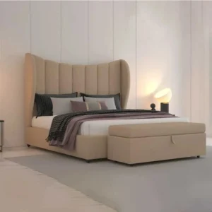 Wingback Headboard Bed img 1