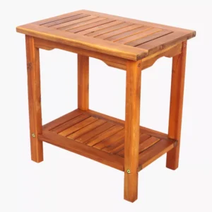 Wooden 2-Tier Outdoor Table