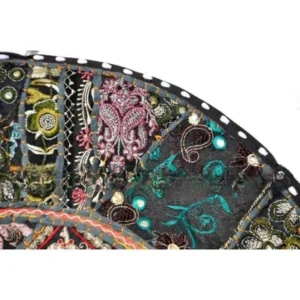 22_ XL Patchwork Round Pillow Floor Cushion img 1