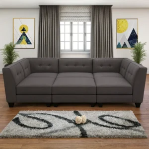 6 Pcs Modular Sectional Sofa img 2