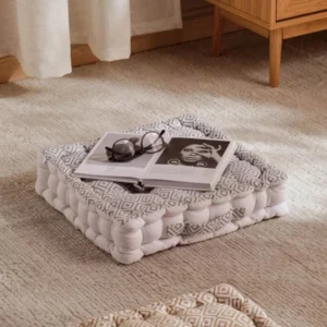 Alan Floor Cushion 40x40x9 Cm - Grey