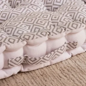 Alan Floor Cushion 40x40x9 Cm - Grey img 1