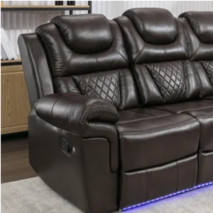 Leather Reclining Sofa Set,Home Theater img 2