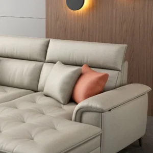 Modern L-Shape Sectional with Pillows img 1