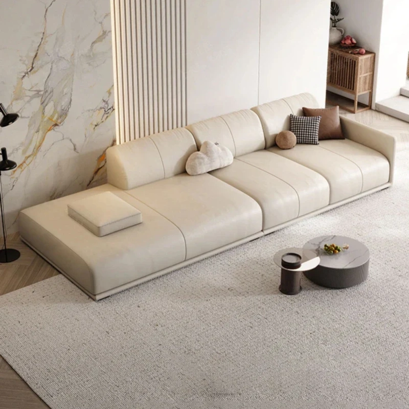 Modern Leather Upholstered Sectional Sofa img 2