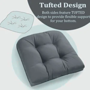 Patio Cushion Outdoor Chair Cushion Set of Two img 2