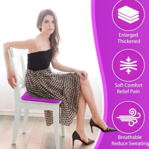 Purple Gel Seat Cushion for Long Sitting img 1