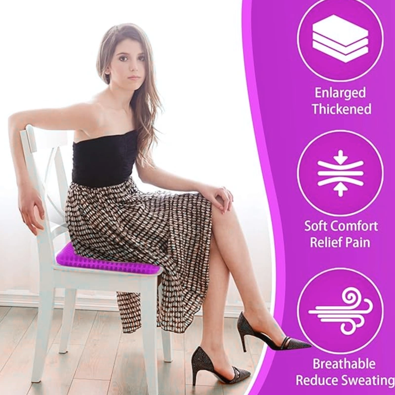 Purple Gel Seat Cushion for Long Sitting img 1