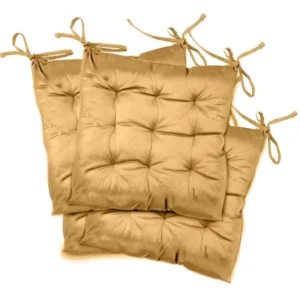 REST Pack of 4 Velvet Soft Chair Pad