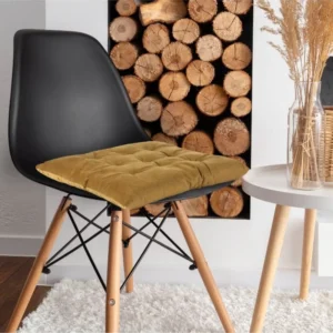 REST Pack of 4 Velvet Soft Chair Pad img 1