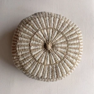 Round Cushion - Beige & Natural (L)