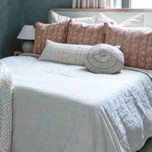 Round Cushion - Beige & Natural (L) img 2