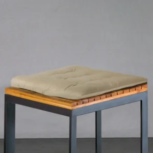 Velvet Slip Free Tufted Chair Cushion img 1